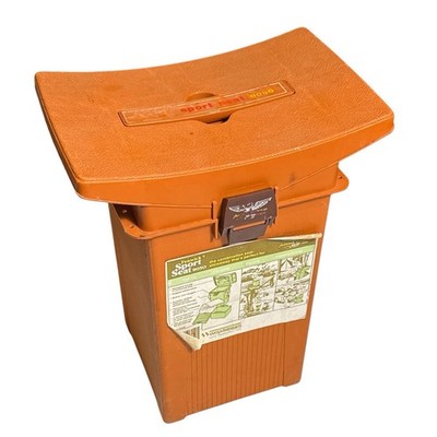 Vintage Fenwick Woodstream Seat 9050 Stowaway Tackle Box Fishing Hunting Camping