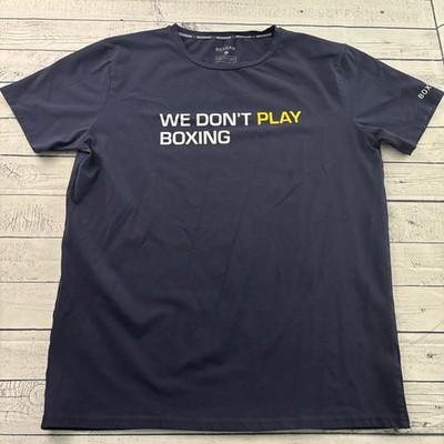 BOX RAW We Don't Play Boxing Short Sleeve Athletic T Shirt Men's XL Blue