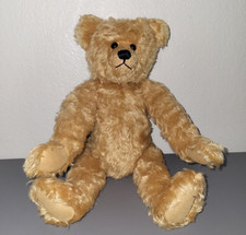 Large Fully Jointed Teddy Bear by J'met Blond Curly Mohair 11 Dated 11-1995
