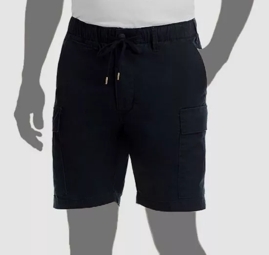Black polo cargo shorts discount