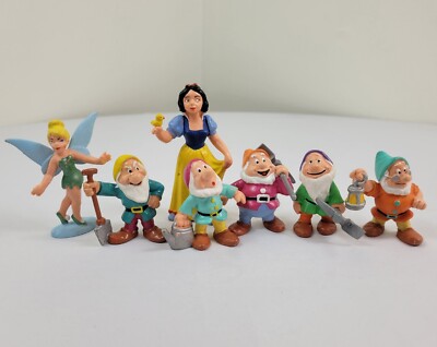 Disney Snow White & Seven Dwarfs, PVC, Hand-painted Bullyland Lot Of 7