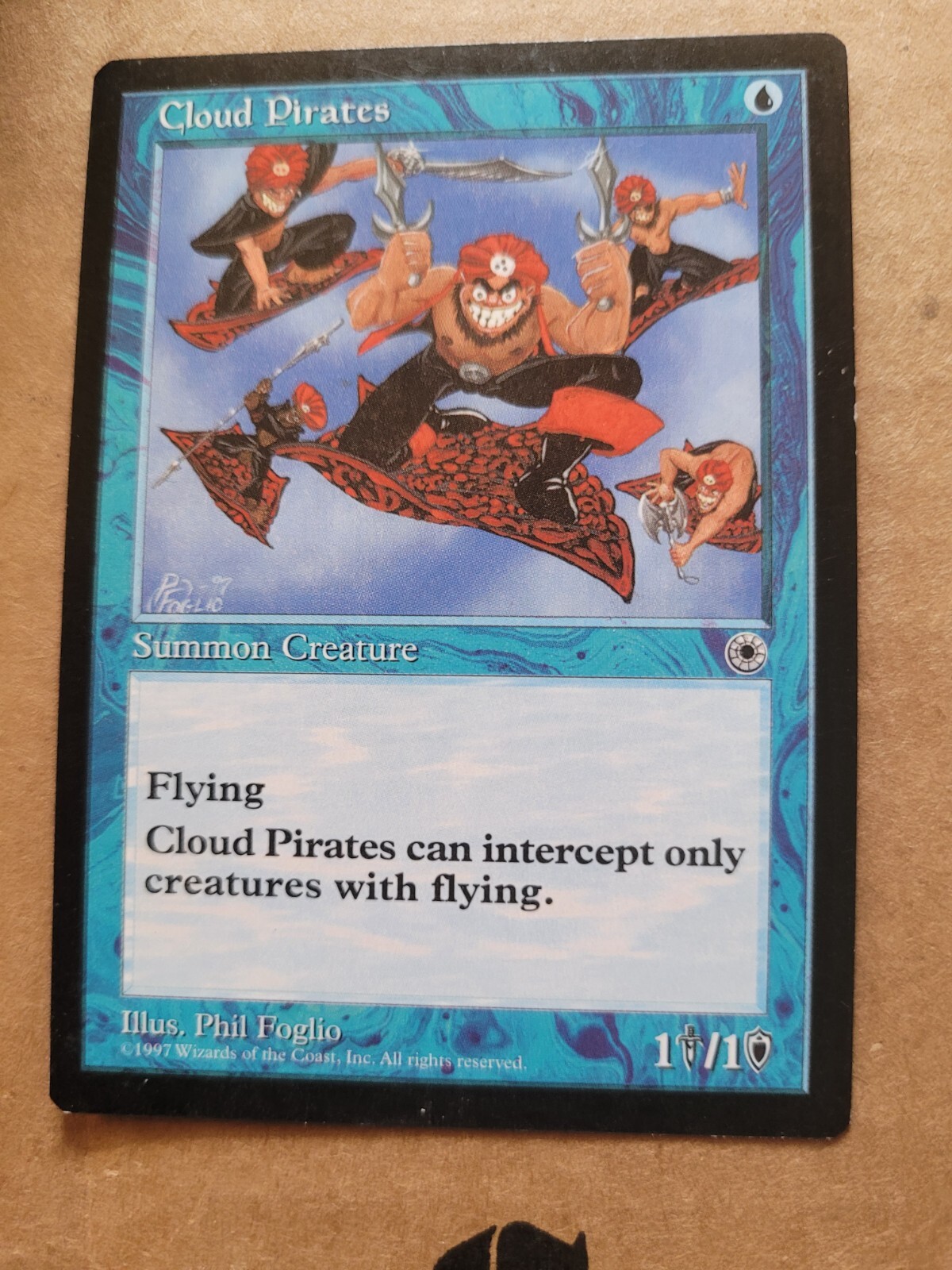 MTG Magic the Gathering Cloud Pirates - Portal 1997 Blue LP BULK DISCOUNT