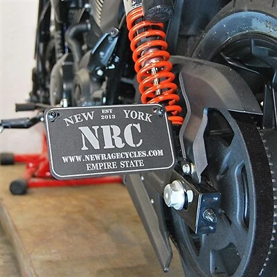 Harley Davidson Street Rod Montaje Lateral Placa 2 Posiciones Nuevos Rage Cycles Foto 2 de 2