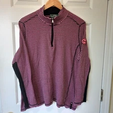 LAUREN RALPH LAUREN Active Women's Cotton Striped Casual Everyday Top Size 1X