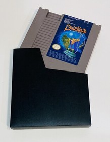 Solstice The Quest for the Staff of Demnos Nintendo NES con custodia antipolvere