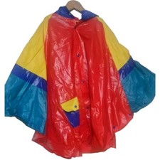 RED Rainmac Poncho Rain mac Waterproof Kids Boys Girls 4 to 8yrs