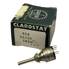 CLAROSTAT RV6NAYSD102A POTENTIOMETER NEW/UNUSED SURPLUS