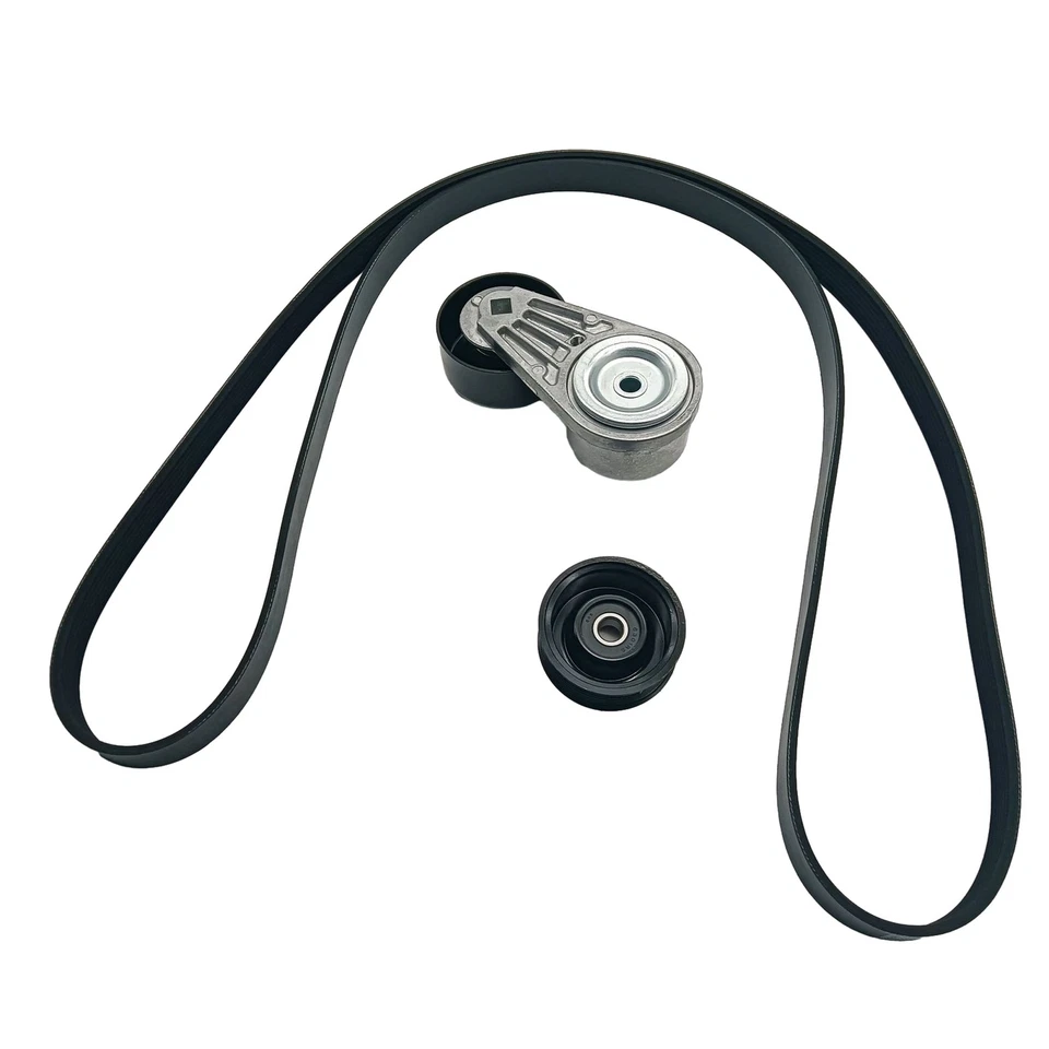 Serpentine Belt Tensioner Pulley Kit For 2005-2021 Nissan NV1500 NV2500 NV3500 Foto 4 de 4