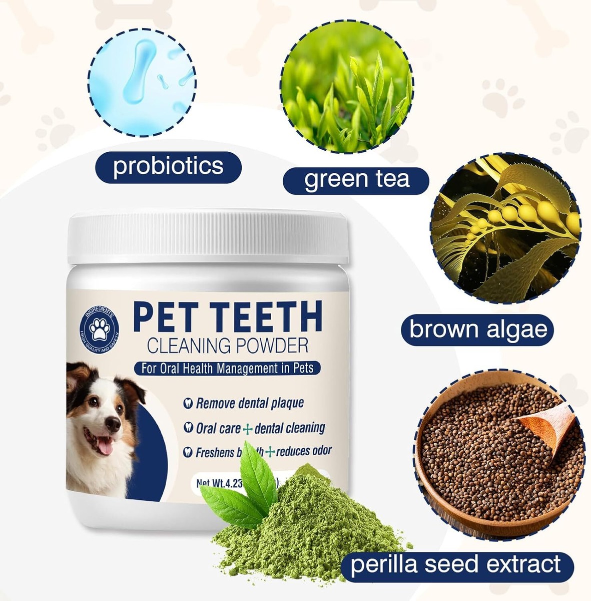 Dental Powder for Dogs Dog Teeth Cleaning Products Dog Tooth