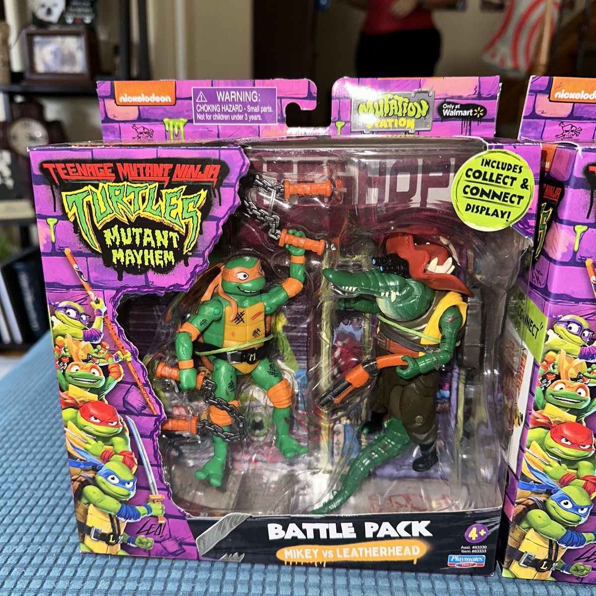 特撮 Teenage Mutant Ninja Turtles Battle Pack Teenage Mutant Ninja Turtles Playmates Mutant Mayhem Leo vs