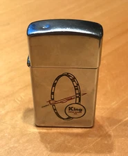 VINTAGE ZIPPO LIGHTER ENGRAVED KING FIFTH WHEEL CO. COMPANY LOGO - 1955-79 ERA