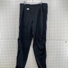 Vintage 90s Nike Windbreaker Track Pants Mens XL Black Spell Out Swoosh  38x32