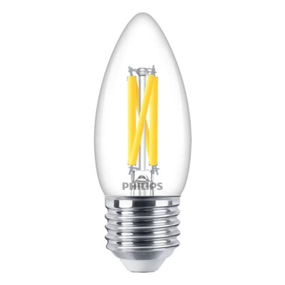 PHILIPS E27 LED 3,4W wie 40W warmweisses Licht Warm Glow dimmbar