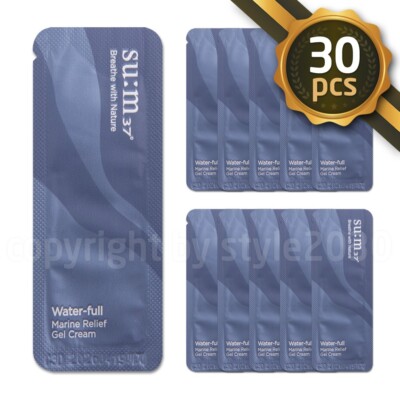 SU: M37 Water-full Marine Relief Gel Cream 1ml x 30pcs (30ml) SUM37 Neueste