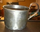RLB Rogers Lunt Bowlen - Sterling Silver Baby Stirrup Cup Ornate Handle rr