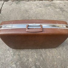 Maleta Equipaje Samsonite Horizon Vintage Marrón Carcasa Rígida 25" Viaje Sin Llaves