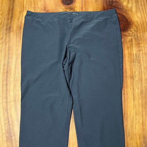 Eileen Fisher Women's Pants 2X Knit Viscose Nylon Pull on Plus Gray Career KK13 - Picture 3 of 7