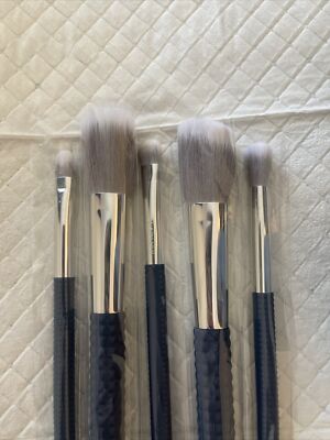 LARUCE BEAUTY 5 Piece Makeup Brush Set w/ Grey Rennie Cup +Sleeve | eBay