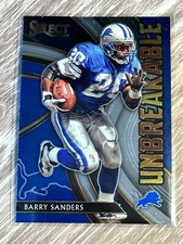 2020 Panini Select Unbreakable U4 Barry Sanders Detroit Lions Insert Card