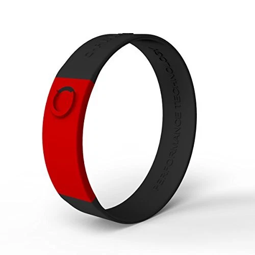 C PRIME BURN L RED BLACK black Silicone rubber sports bracelet NEW