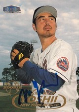 MASATO YOSHII SIGNED AUTO'D 1998 FLEER TRADITION CARD 400 NEW YORK METS EXPOS
