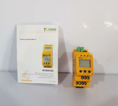Bender RCMA420 Fehlerstromschutzmonitor RCMA420-D-1