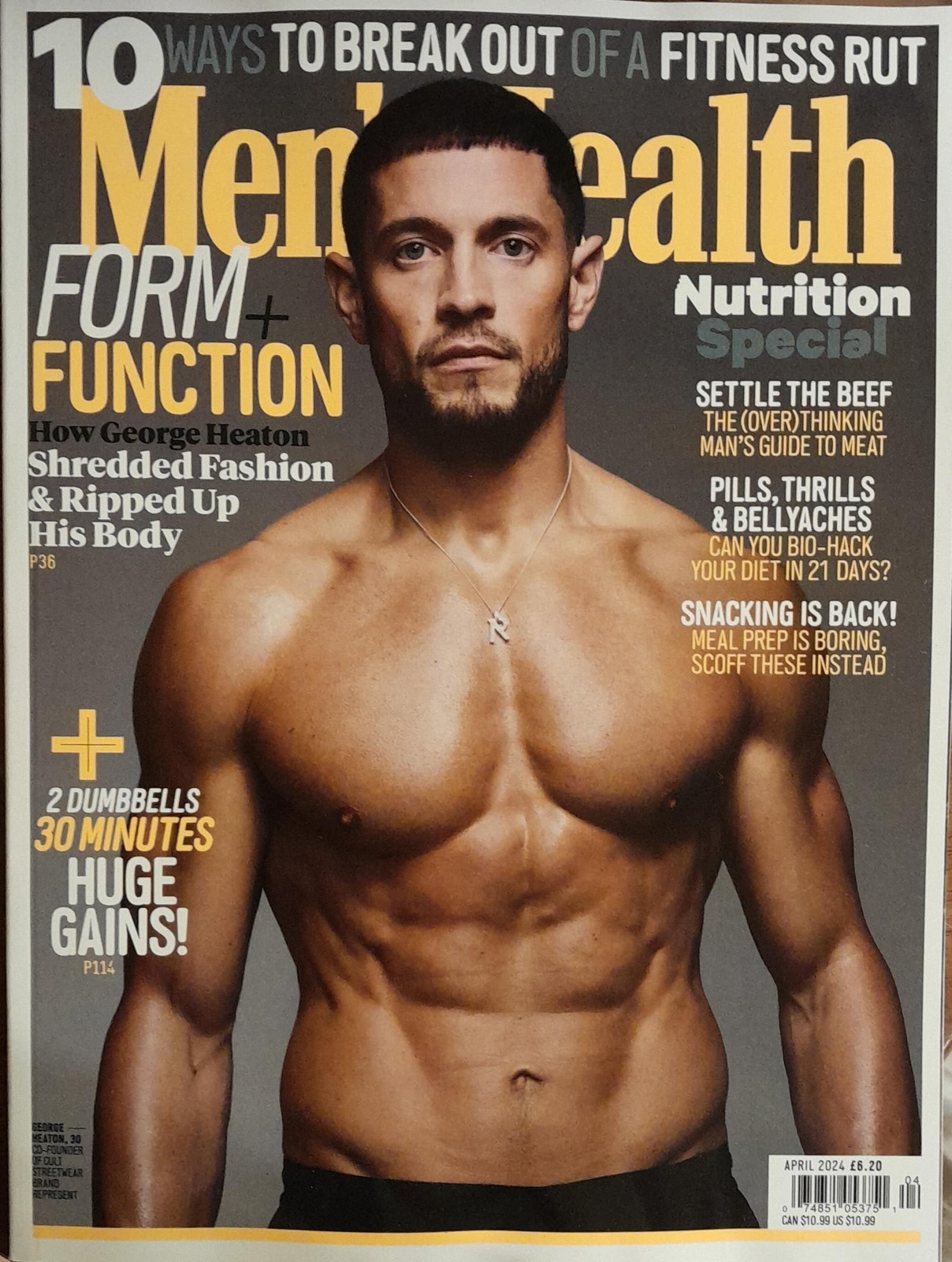 Men'S Health Magazine April 2024 Shredded Fashion & Ripped Up His Body