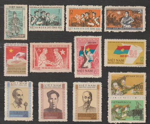 North Vietnam Stamps 13 stamps Collection Mint Never Hinged