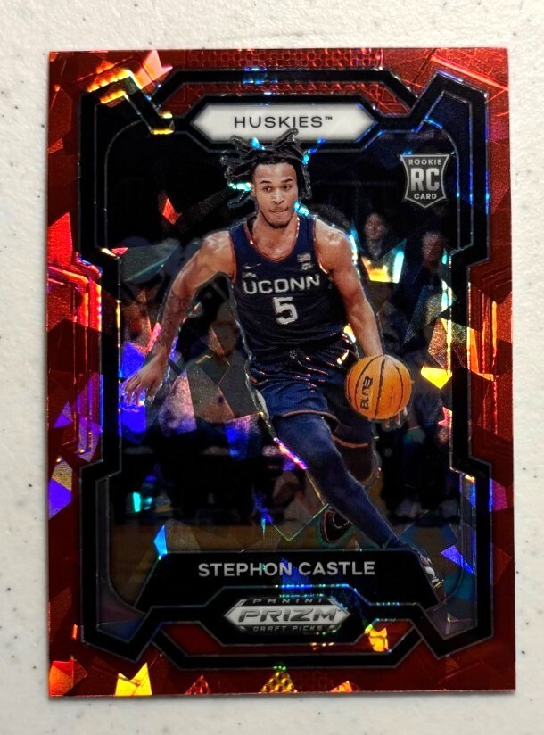 2024 Panini Prizm Draft Picks - Stephon Castle #17 Red Ice Prizm (RC)