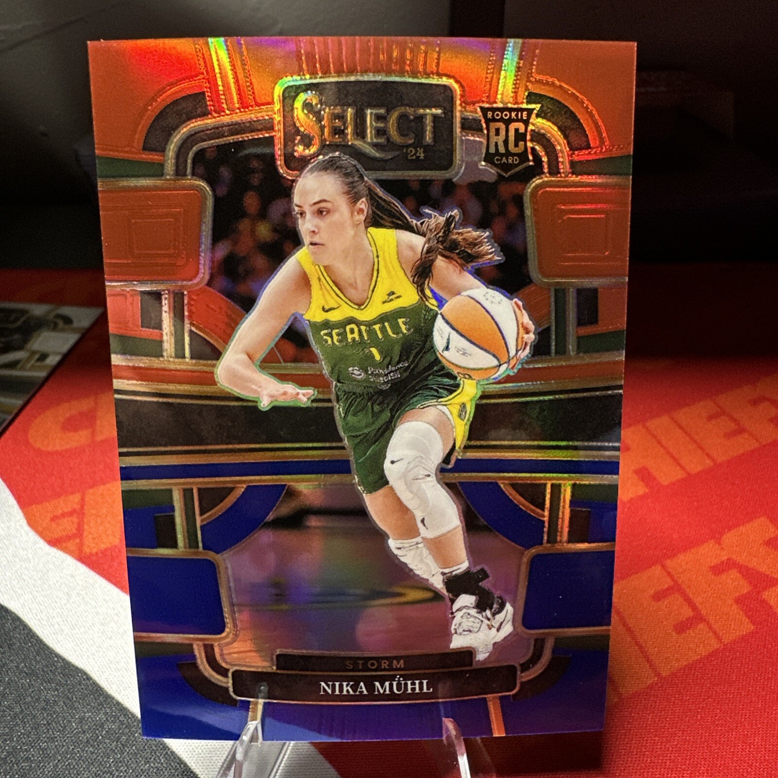 2024 Panini Select WNBA NIKA MUHL Concourse RED & BLUE PRIZM /399 Storm RC #27