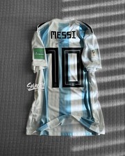 Argentina 2018 World Cup Home Shirt Messi Autograph Edition Jersey M