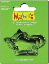 Makin's USA Clay Cutters, Teapot, 3 Per Package