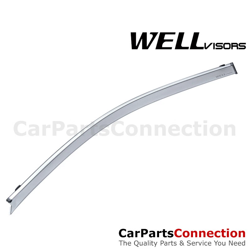 Visera lateral ventana WellVisors 07-17 Lexus LS460L LS600hL deflectores laterales cromados Foto 3 de 4