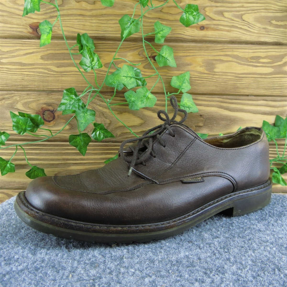 Mephisto Men Derby Oxfords Shoes Brown Leather Lace Up Size  display picture 2