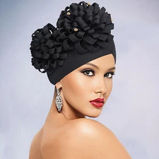 Muslim Soft Hijab Hat Turban Women Bonnet Head Wrap Chemo Cap African Headwear