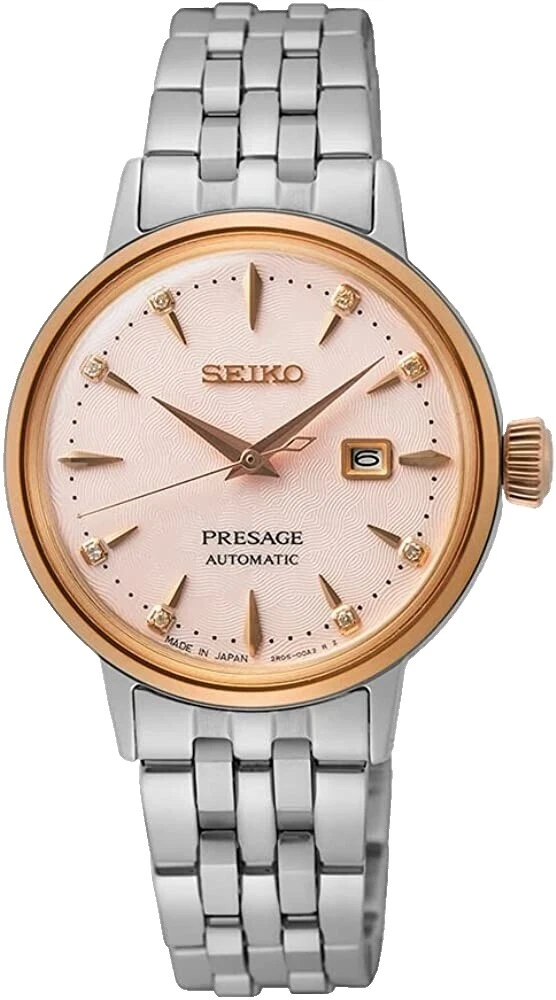 Seiko mecánico (automático) Plata Banda Relojes de pulsera