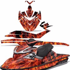 Jet Ski Graphic Decals Stickers For Sea-Doo RXP 2004-2011 ICE FLAMES O