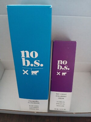 no b.s. Foaming Cleanser Aloe Vera Cucumber Green Tea 5.4 oz And no b.s. Day...