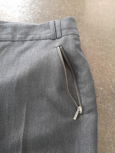 Gorgeous Ladies F&F Tailored Grey Smart Trousers Size 10 Petite - Picture 7 of 11