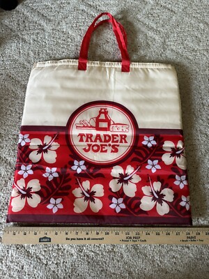 Vintage Trader Joe's Hisbicus Cooler Bag / Tote | eBay