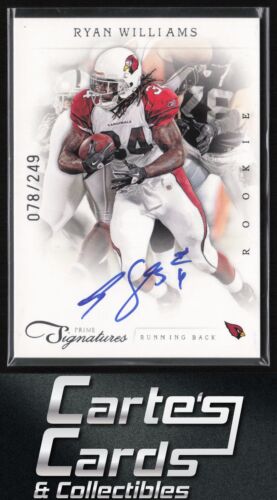 Ryan Williams 2011 Panini Prime Signatures #254 Arizona Cardinals RC Auto 78/249