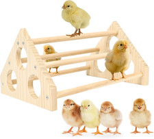 Chick Perch Prevent Rotation Design, Wooden Chicken Roosting Bars Jungle Gym, Fu