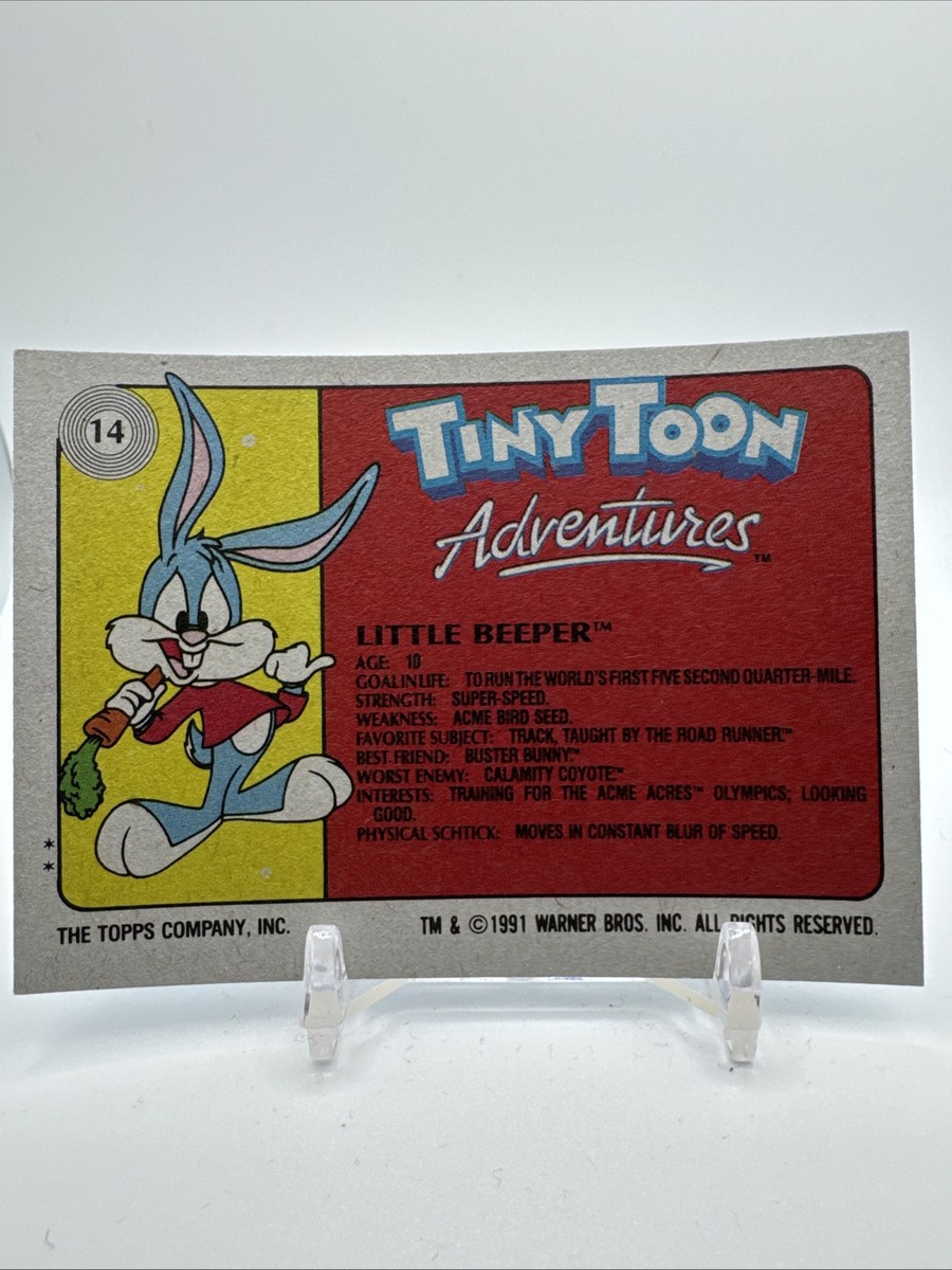 1991 Topps Tiny Toon Adventures #14 Little Beeper | eBay