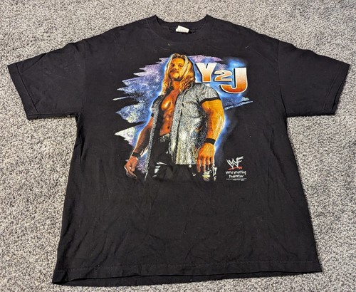 Vtg Vintage WWF WWE Chris Jericho Wrestling Shirt Sz XL - Picture 1 of 7