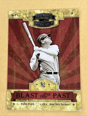 2004 Throwback Threads Blast From the Past #BP-3 Babe Ruth 14/1500 Yankees