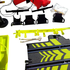 ARTIN Race Slot Car Double Loop Track Jump Raceway 1:43 Slot Car Road Racing Set