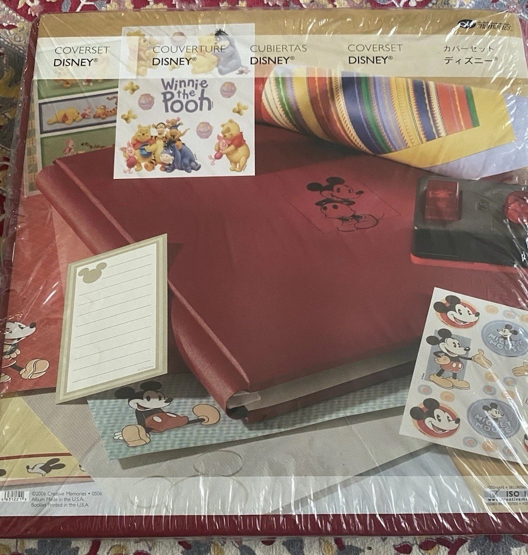 クリエイティブメモリーズ　ミッキーアルバム他 Creative Memories Disney Coverset Scrapbook Album 12x12 Mickey