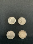 Lot of 4  1956-61-63 Roosevelt  Dimes 90 % Silver♨️♨️🔥5