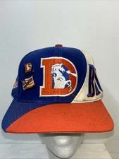 Team NFL Snapback Vintage Hat Denver Broncos Swirl Large Embossed Drew Pearson