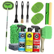 Car Wash Brush Kit with Car Wash Soap Shampoo, Interior Cleaner, Wheel